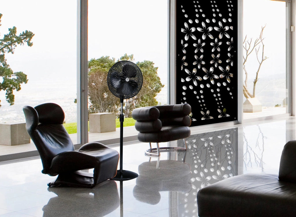 SPRING - Pannello in PVC traforato - Parasole Colore: nero, Misura: 50x150 cm