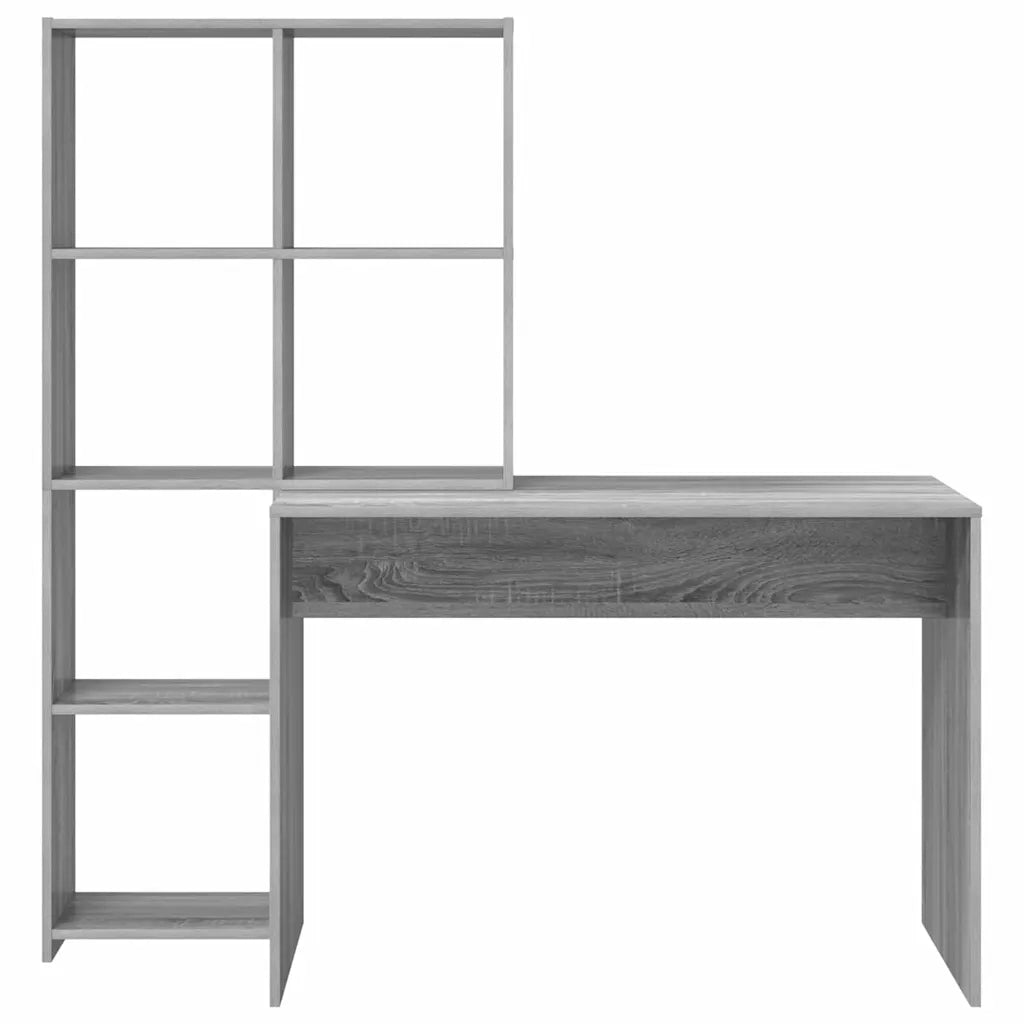 Scrivania con lo scaffale Grigio Sonoma 138,5 x 55 x 143 cm 3337254