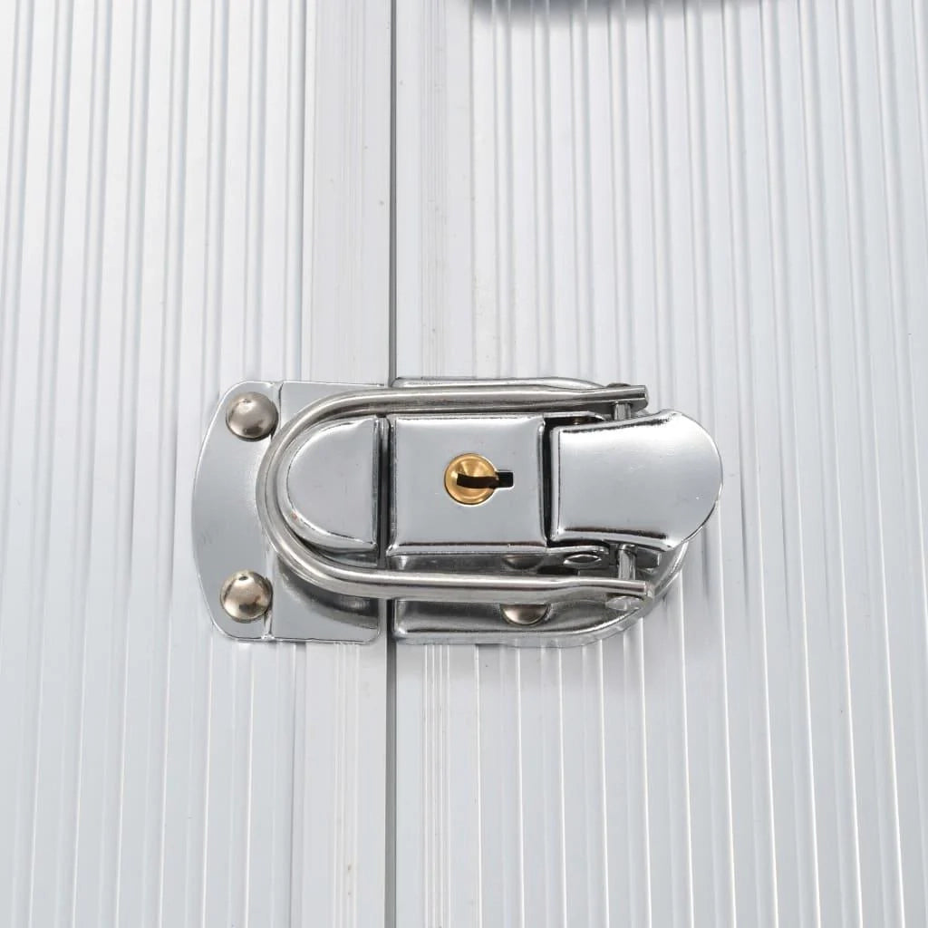 Cassetta porta attrezzi 47 x 36 x 20 cm alluminio argento 02_0003217