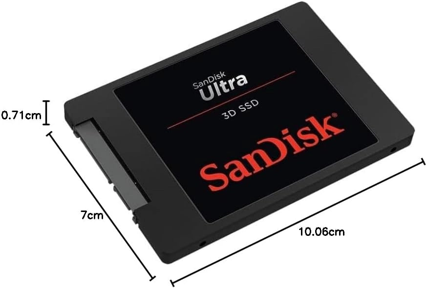 Ultra 3D 4TB SSD Interno, SATA 2.5", ultra veloce fino a 560 MB/s, SATA III 6GB/s, 3D NAND Technologia, Tecnologia nCache 2.0, Resistente agli urti