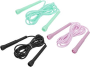 Set di 3 cavi di resistenza in PVC flessibili per allenamento fitness - senza nodi - blu/nero/verde