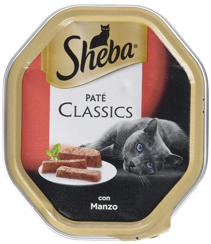 SHEBA CLASSICS GATTO PATÈ DI MANZO 85 GR