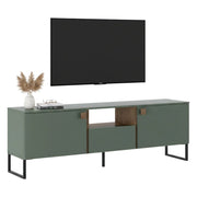 Muravera, Mobile Porta tv un Cassetto, 179x40x60h cm Verde