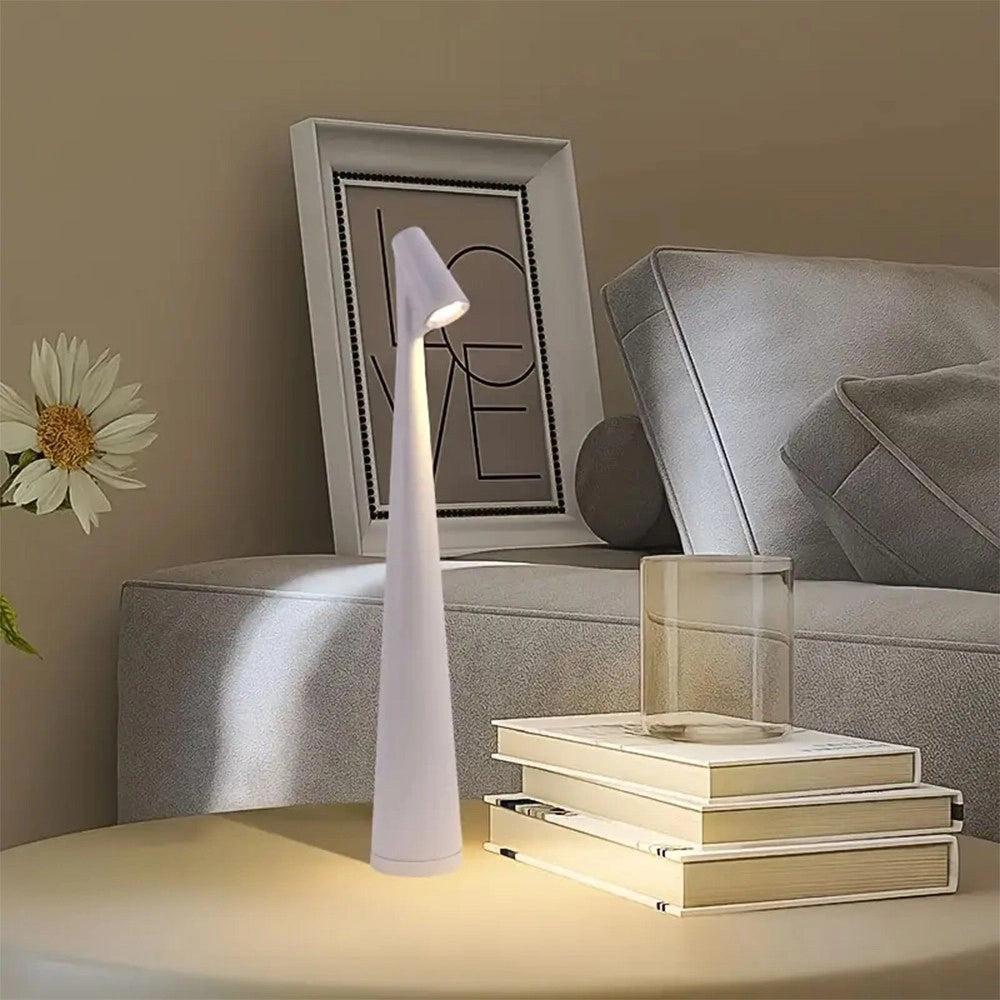 Trade Shop - Lampada Led Da Tavolo 10w Da Bistrot Tuoch Dimmerabile Ricaricabile Luce Calda 3000k D36 -