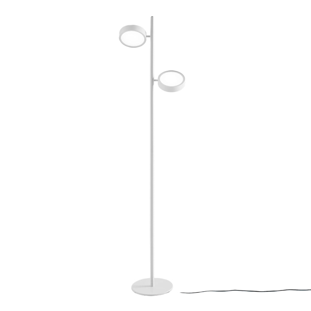 Lampada da terra GPIB20 Bianco Opaco 36W LED 2345lm 3000K Orientabile Dimmerabile _ Gealuce
