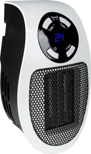 Stufa elettrica - capacità di riscaldamento 28,46 m³/h - Ceramica - Display a LED - Timer - 240v - 500w - Bianco nero -