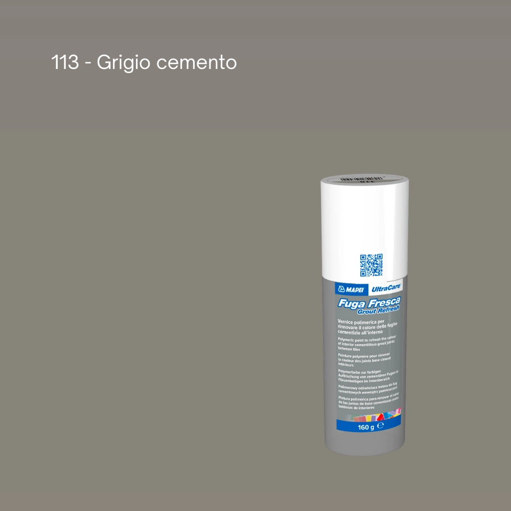 Rinnovo fughe sbiadite ripristinare pavimento ultracare fuga fresca 160 gr *** colore- grigio cemento - 113, confezio...