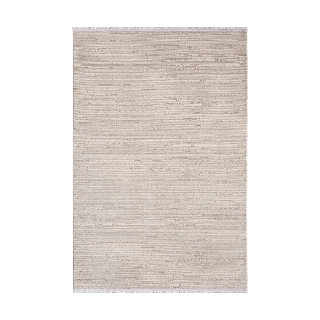 Wheelersburg, Tappeto Materiale Struttura in Tessuto, 200x120 cm Beige