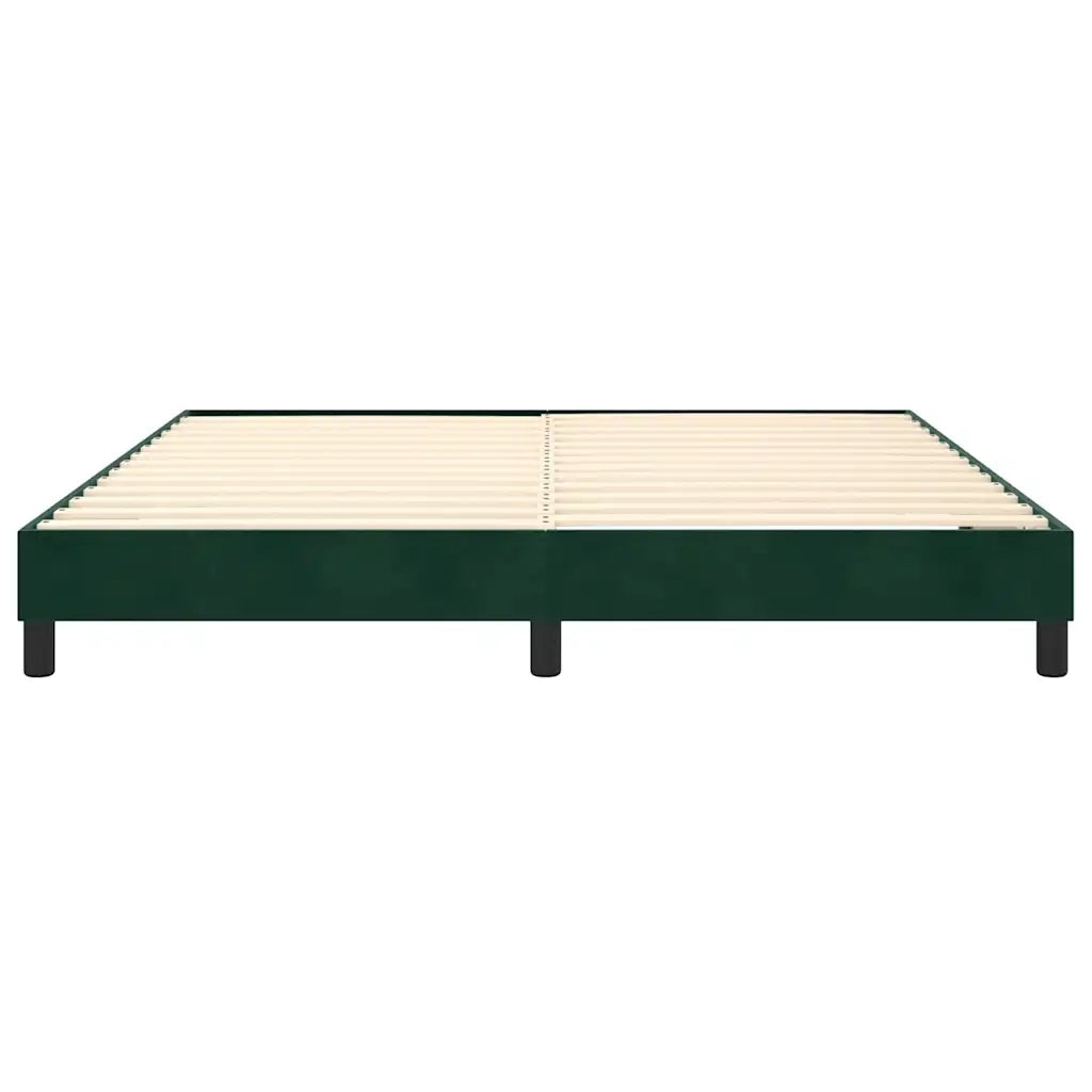 Giroletto a Molle Verde Scuro 180x200 cm in Velluto