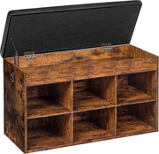 Bancopporta Scarpe con Spazio di Deposito - Cassetto con Sedia - Organizza gli Spazi - Sedile Rivestito - 80 x 31 x 46 cm