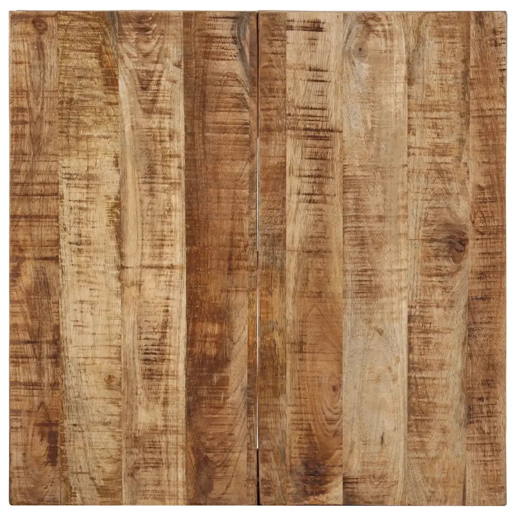 Tavolino da Salotto-Tavolino da soggiorno-Tavolo 68x68x41 cm in Legno di Mango Grezzo