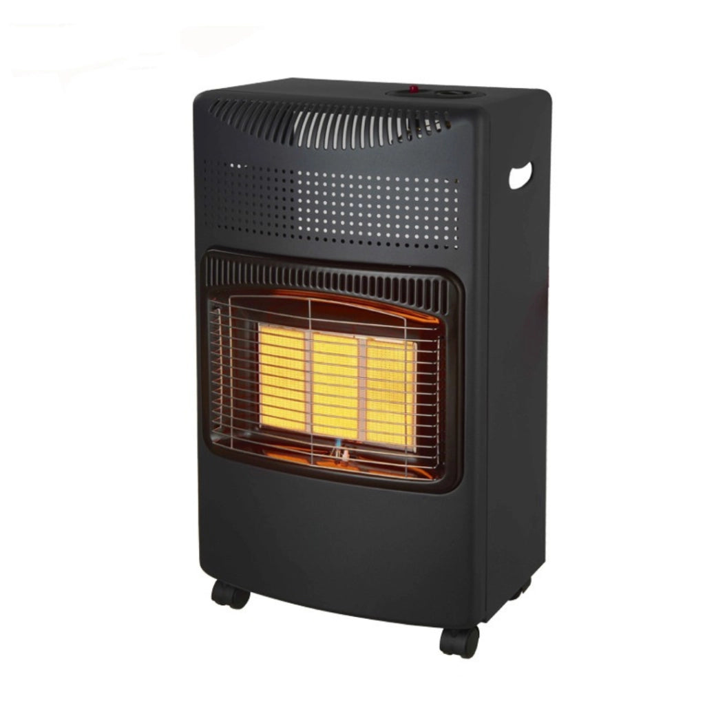 Stufa a Gas Ventilata Portatile 3 Elementi 4,2 kW Riscaldamento Rapido Interno