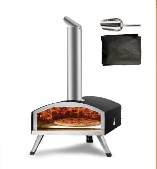 Forno Pizza Professionale - Bicocina Esterna - Pizza Gourmet - Barbecue - Acciaio Inox - Fino a 600°C - con Tasca Portatile