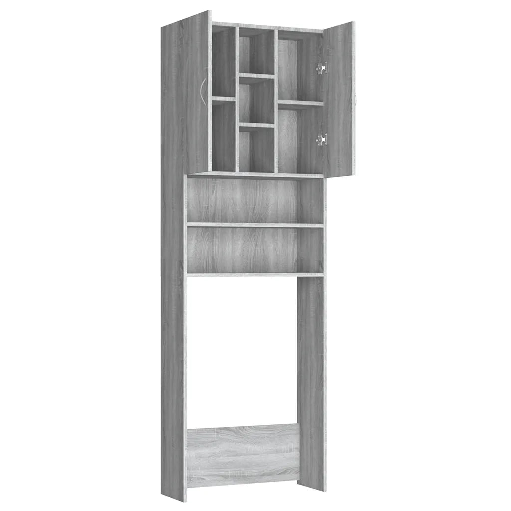 Mobile per Lavatrice Grigio Sonoma 64x25,5x190 cm CFW1955385