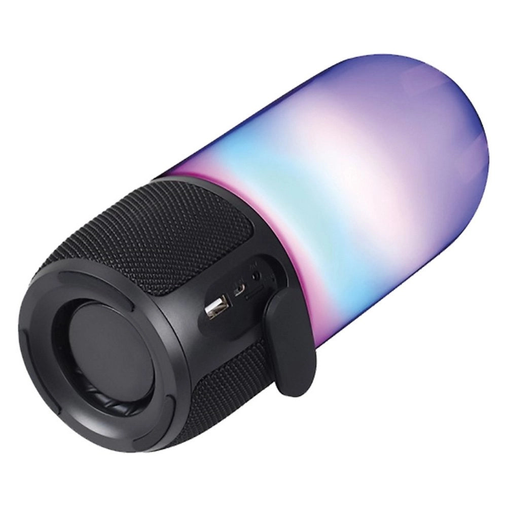 1pz lampada altoparlante da tavolo con giochi luce led diffusore nero / base ne cod:ferx.8122160nlm