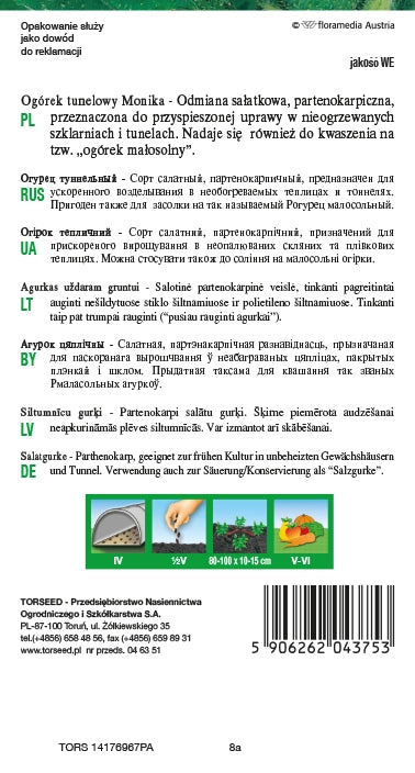 Cetriolo sottaceto Monika 1g