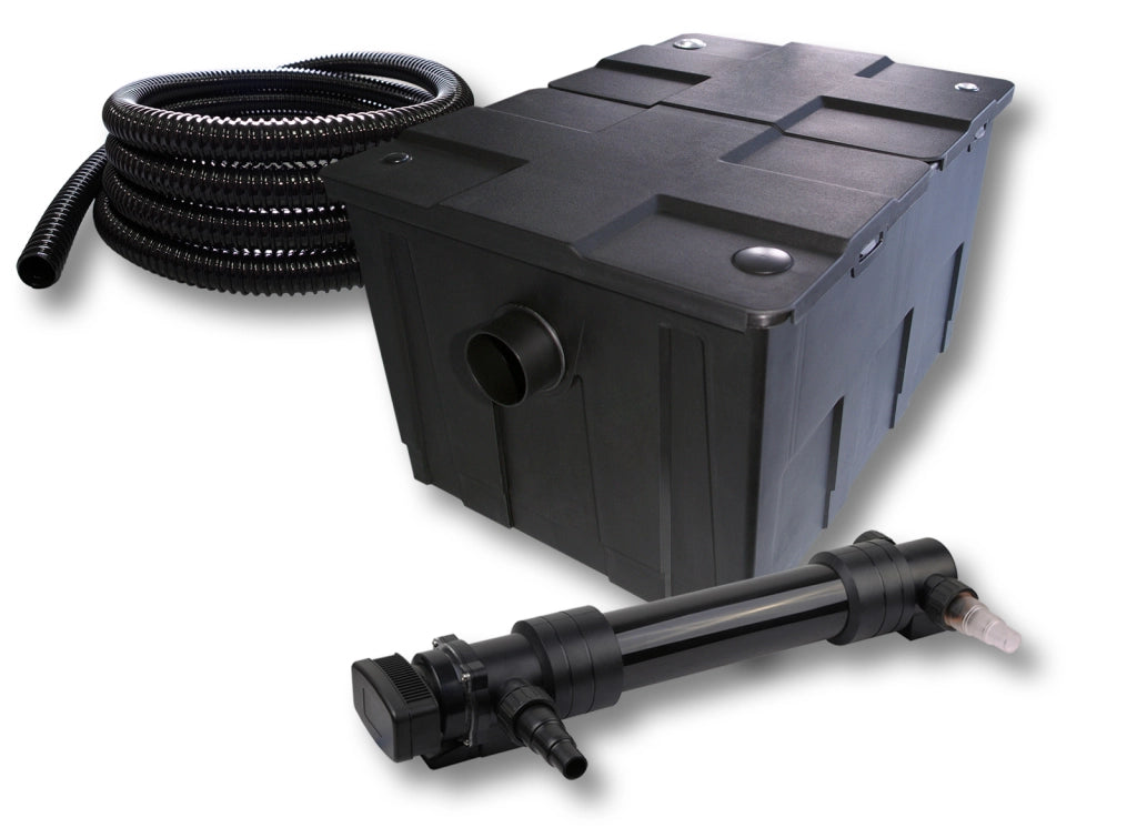 Set Filtro a 1 camera per laghetto 60000l con Chiarificatore UVC 36W 6ª serie Tubo 5 m