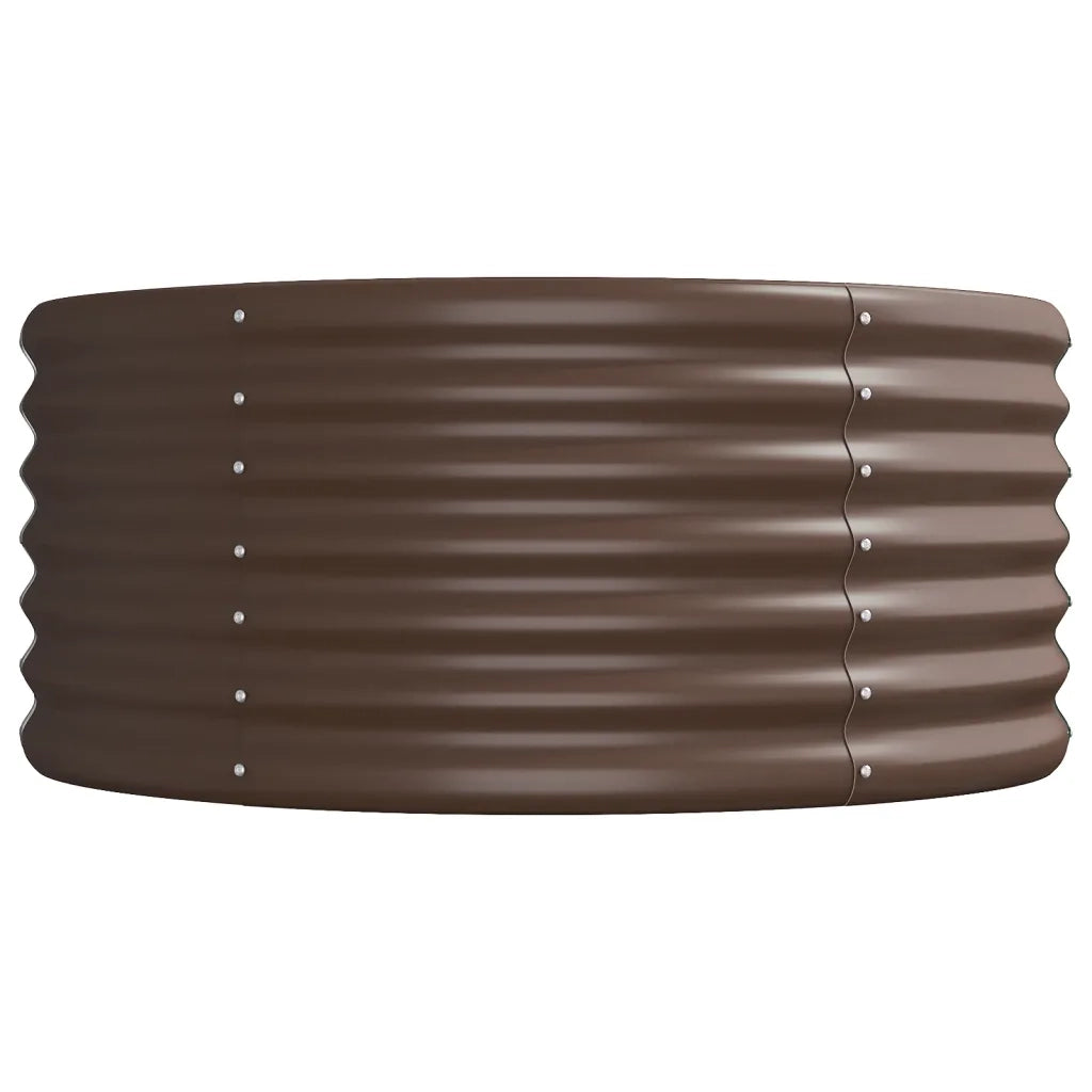 Letto Giardino Acciaio Zincato 512x80x36cm Marrone 318940