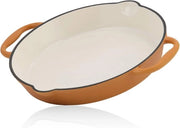 Piatto in Ottone con Maniglie e Beccuccia - Ø 29 cm - Adatto a Tutti i Fornelli