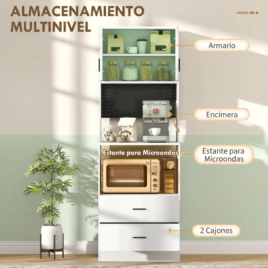 Mobile Cucina con Ante e Cassetti ¨C Zephmum ¨C Bianco