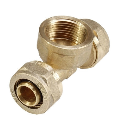 TEE F/FILETTO F/F A COMPRESSIONE PER MULTISTRATO- 16 x 1/2 x 16- IBP- pezzi 1