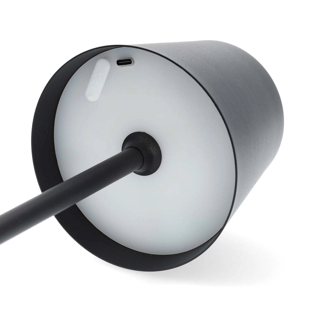 Lampada da tavolo con dimmer tattile 1,8W 150lm 3000-6000K IPX4 Ricaricabile Nero Nedis