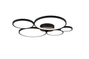 Plafoniera da Interno a Led in Metallo Nero Opaco