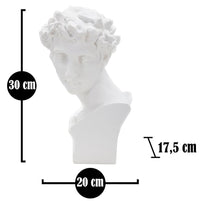 Scultura Roman Young 20x17,5x30 cm in Poliresina
