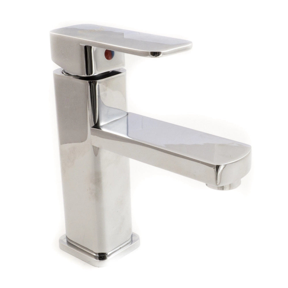 Trade Shop - Rubinetto Miscelatore Cromato Casa Bagno Lavabo Completo Di Kit Montaggio Jh8801 -
