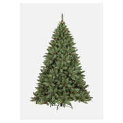 Albero di Natale Lapland, Albero artificiale extra folto, Albero effetto reale in PVC con Pigne incluse, 362 rami, Altezza cm 120
