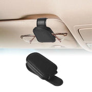 Sostegno per Occhiali Auto - 2 Pezzi - Sostegno per Occhiali da Sole in Pelle - Antiscivolo - Magnetico - Resistente allo Shock - Per Tutti gli Occhiali
