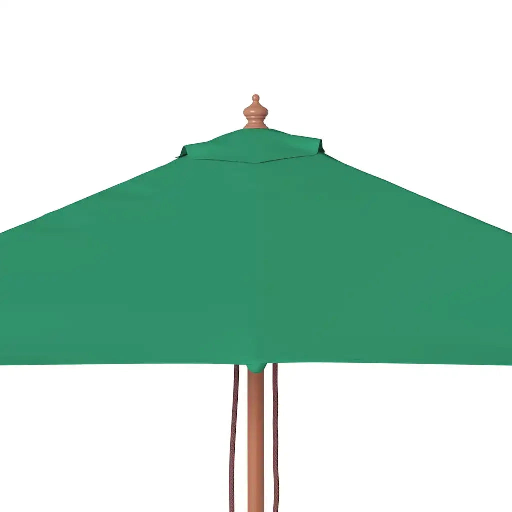 Ombrellone da Esterni con Palo in Legno 150x200 cm Verde 44534