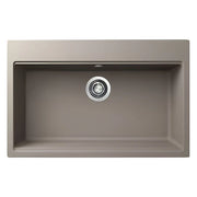 Elleci Time 130 LG213043 Lavello da Incasso Granitek Matt Tortora 79x51 cm
