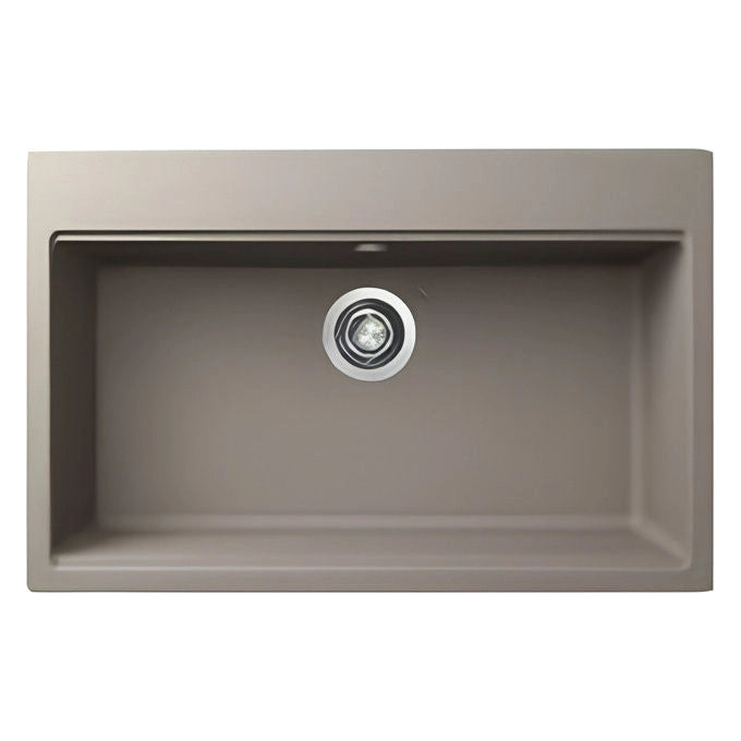 Elleci Time 130 LG213043 Lavello da Incasso Granitek Matt Tortora 79x51 cm