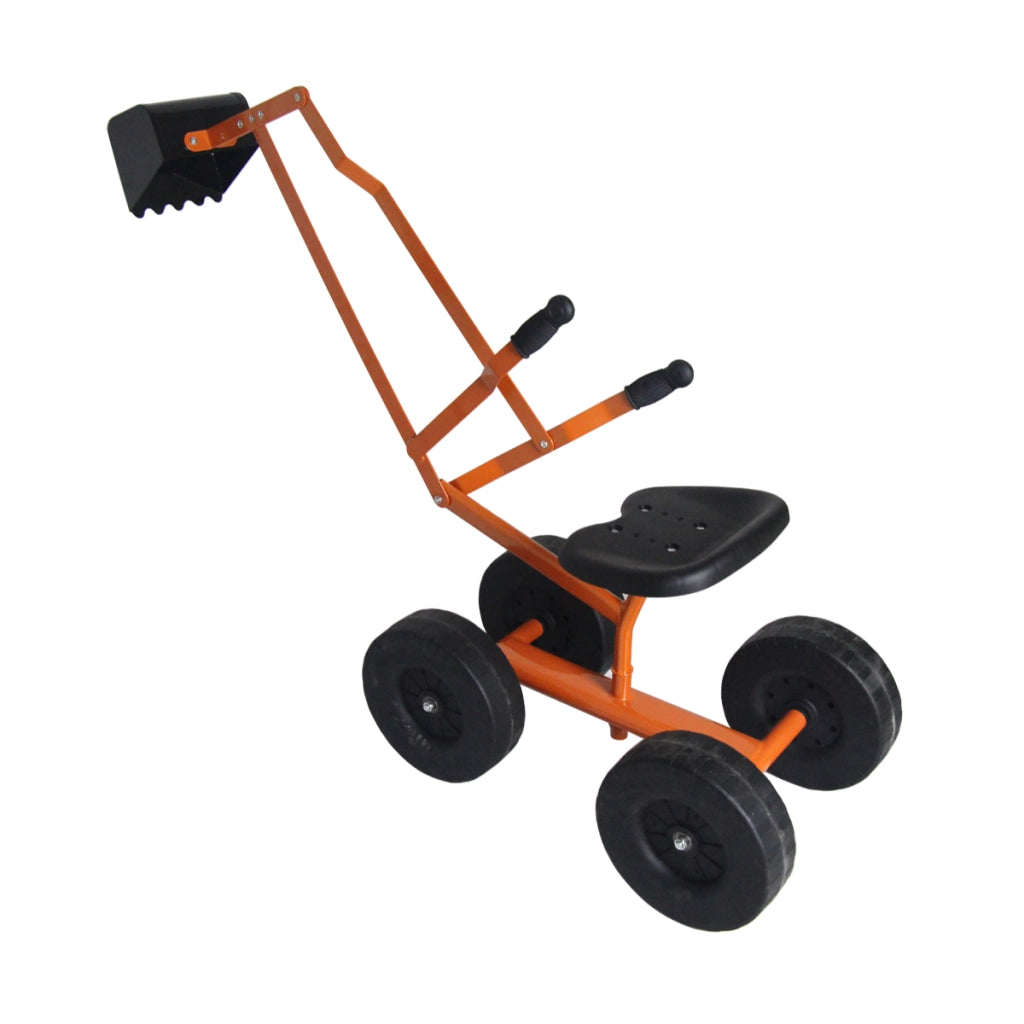 Ruspa giocattolo cavalcabile per bambini-Rscavatore di sabbia metallico per bambini con rotazione di 360¡ã 106x28x35cm