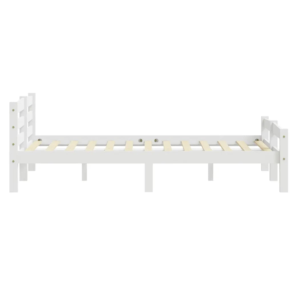 Giroletto senza Materasso Bianco 180x200 cm in Legno di Pino 322073