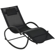 Sedia da Giardino Zero-Gravity ¨C Zephmum ¨C Polipropilene Nero 155x61x88