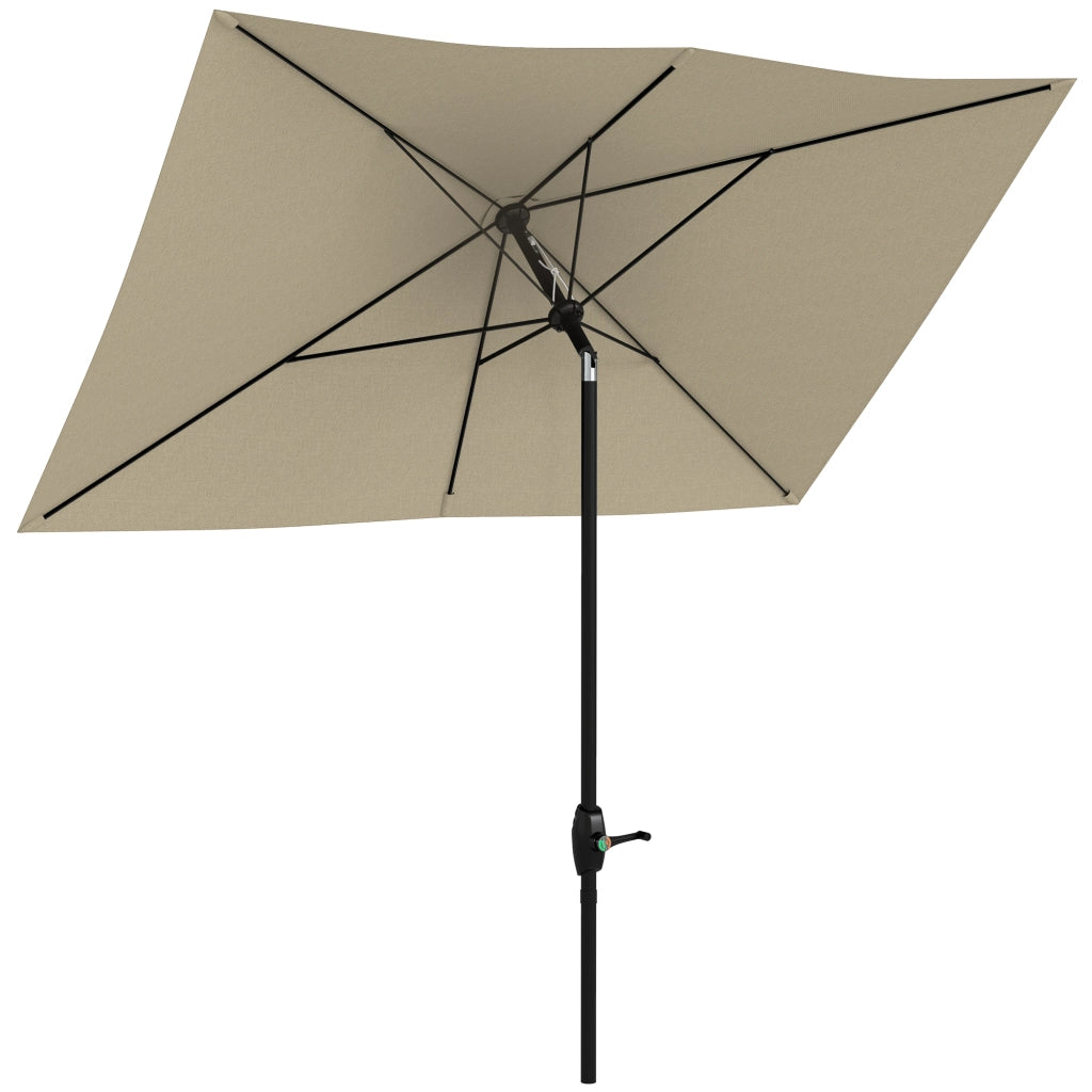 Parasole rettangolare inclinabile 2x3 m ¨C zephmum ¨C crema