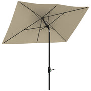 Parasole rettangolare inclinabile 2x3 m ¨C zephmum ¨C crema