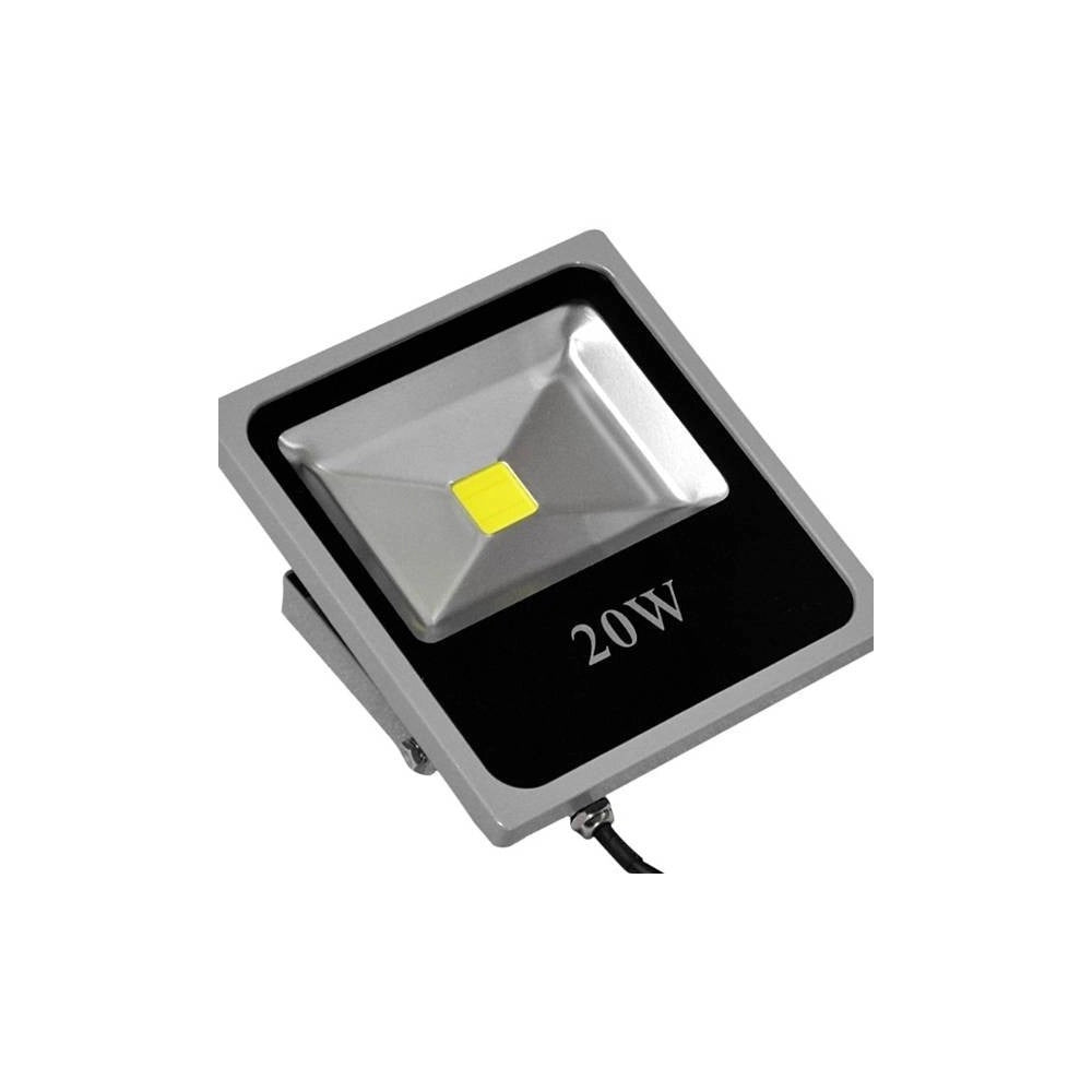 Trade Shop - Faro Led Slim Faretto Luce Calda Alta Luminosita' 10w 20w 30w 50w 80w 100w Ip66 -  20 Watt