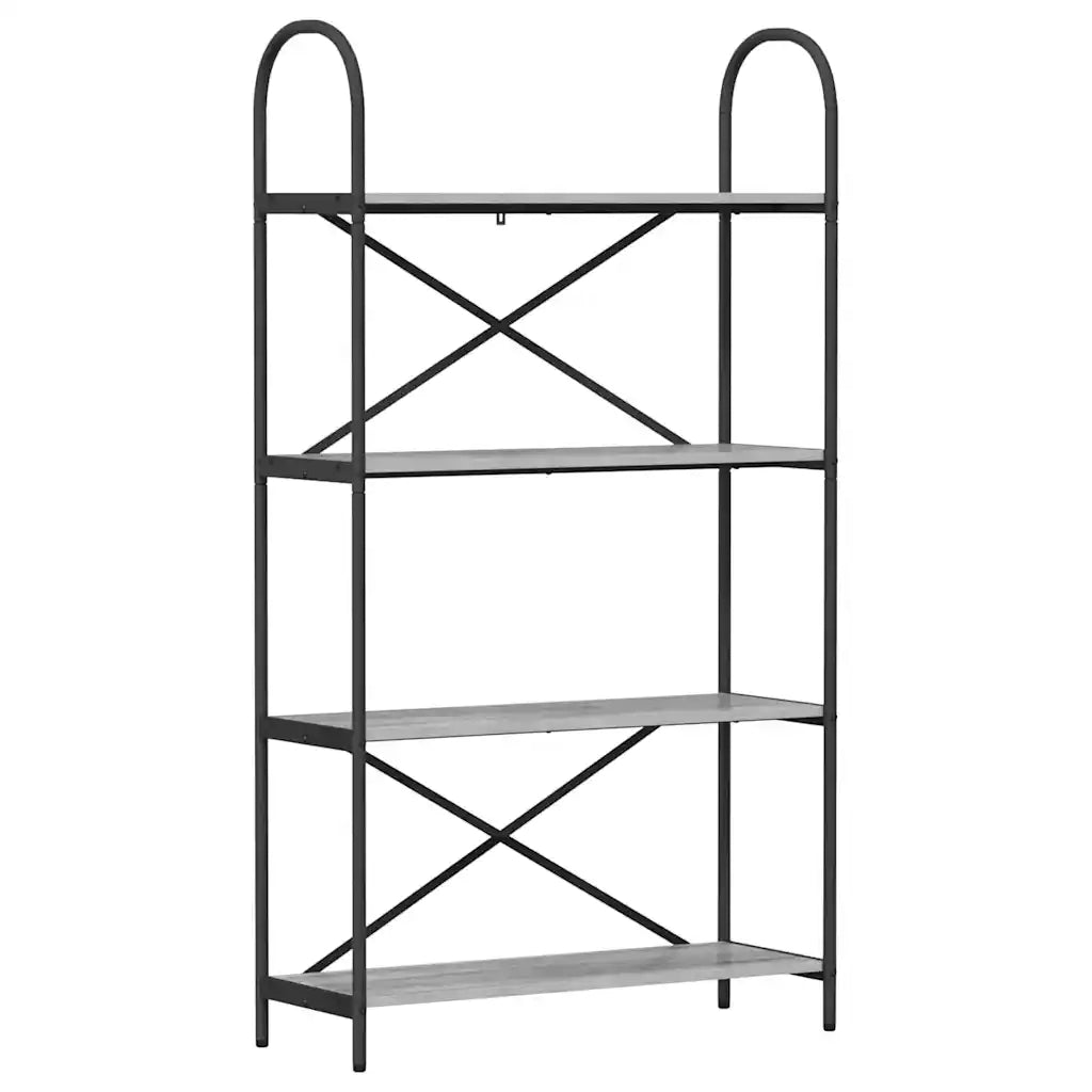 Libreria Grigio Sonoma 80 x 30 x 146 cm Legno multistrato 879896