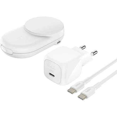 Belkin UltraCharge 25W Qi2 magn. 2-in-1 caric.piegh.bi.WIZ039kqWH