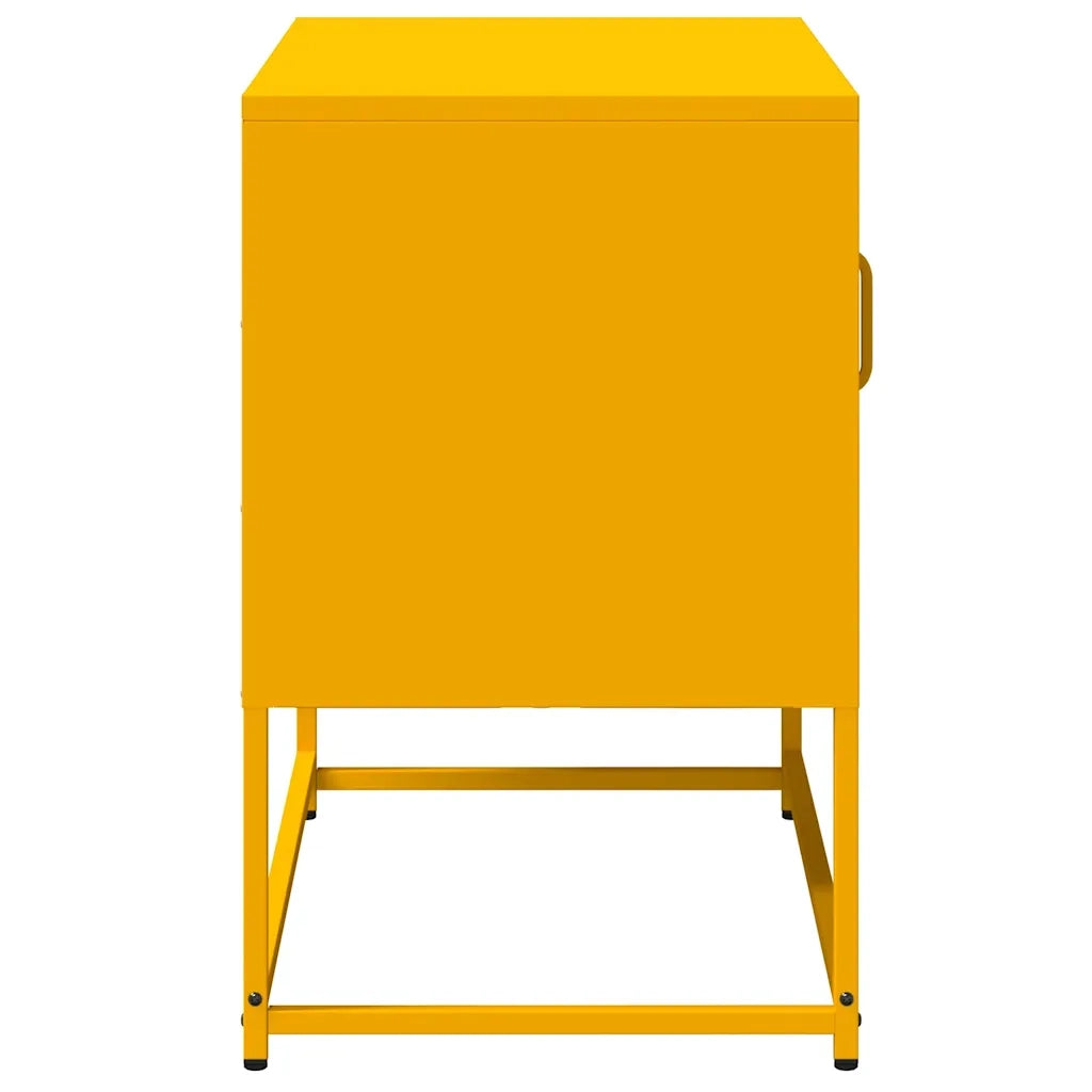Mobile TV Giallo Senape 68x39x60,5 cm in Acciaio 853389