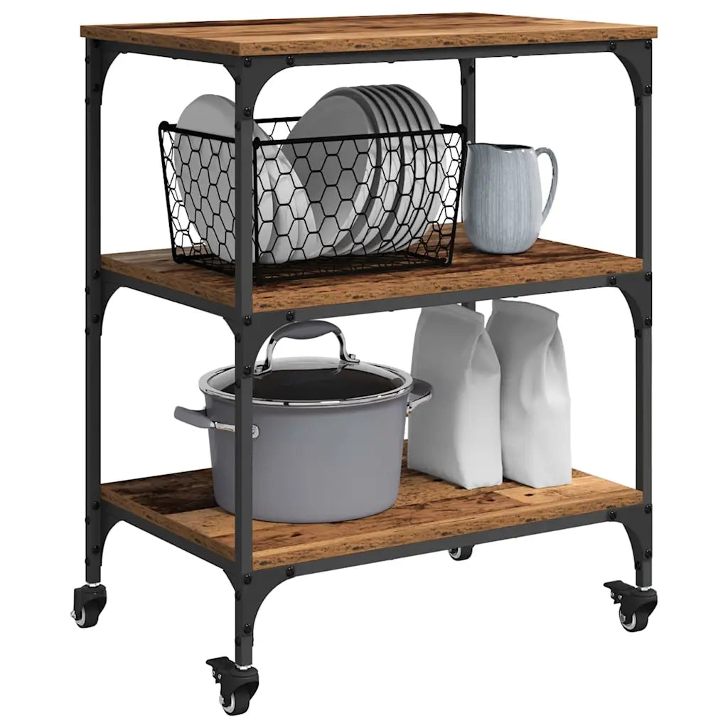 Carrello da Cucina Legno vecchio 60 x 41 x 76 cm CFW9764273