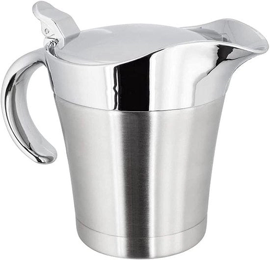 Juskom RVS dubbelwandig geïsoleerd - 450 ml - Adatto per salsa, crema, vellutata