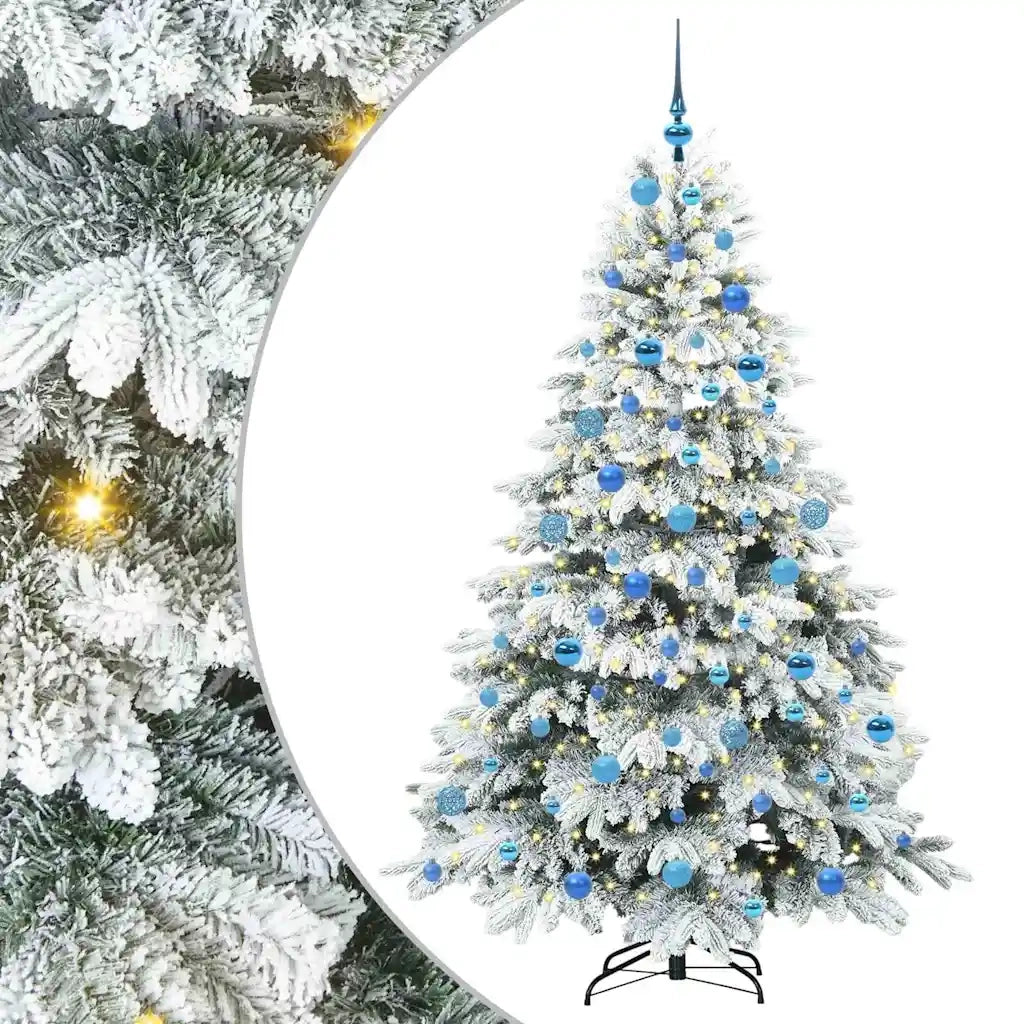 Albero di Natale artificiale con 300 LED Bianco 180 cm PE e PVC 3397621
