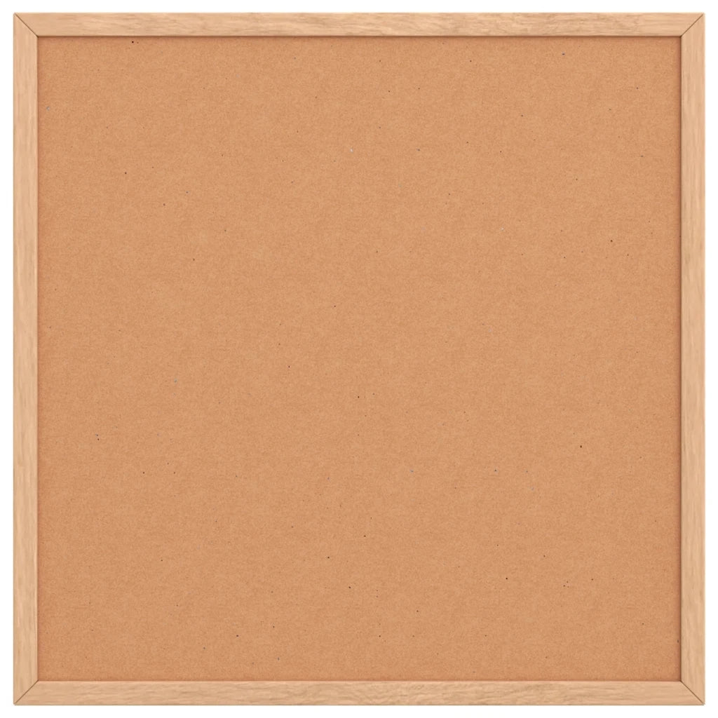 Tavola in Sughero con Cornice Legno Massello di Pino 40x40 cm 4017417
