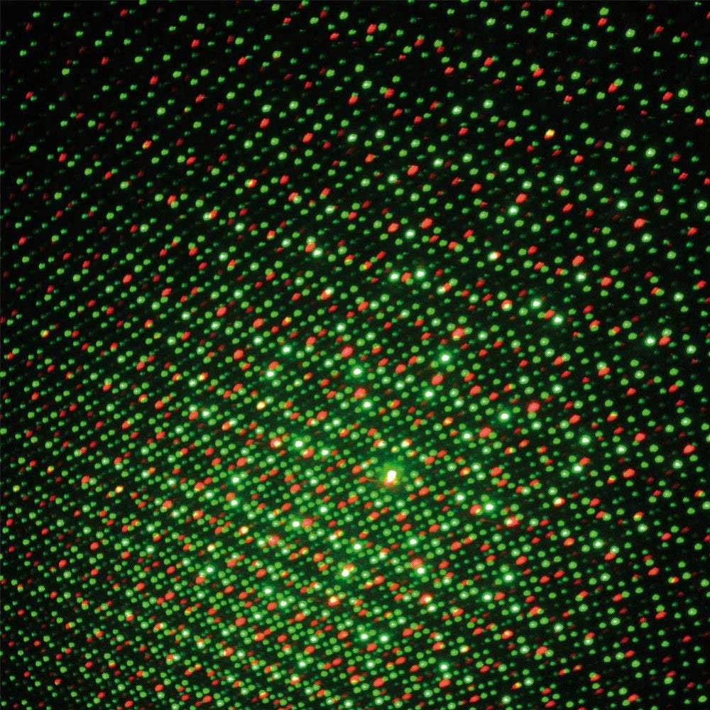 Trade Shop - Proiettore Laser Pattern Puntini Colori Rosso E Verde Uso Interno Distanza 5 Mt -