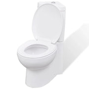 WC angolare in ceramica con vaso e sedile bianco 02_0003559
