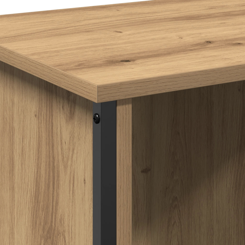 Supporto TV Rovere Artigianale Legno ingegnerizzato, Metallo